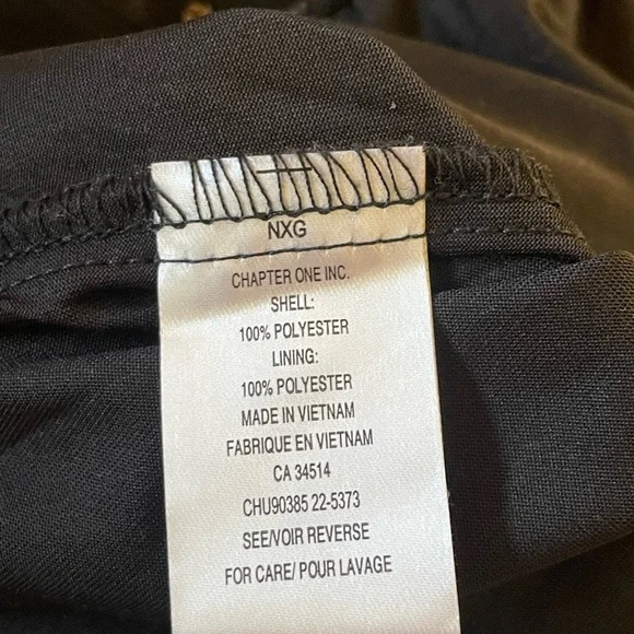 Black with Gold Polka Dot Long Sleeve V-Neck Blouse Sz-Medium - Picture 8 of 9